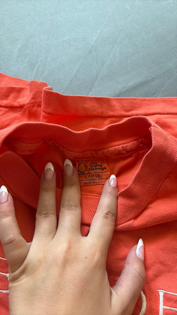Seaside coral orange tshirt - Image 3
