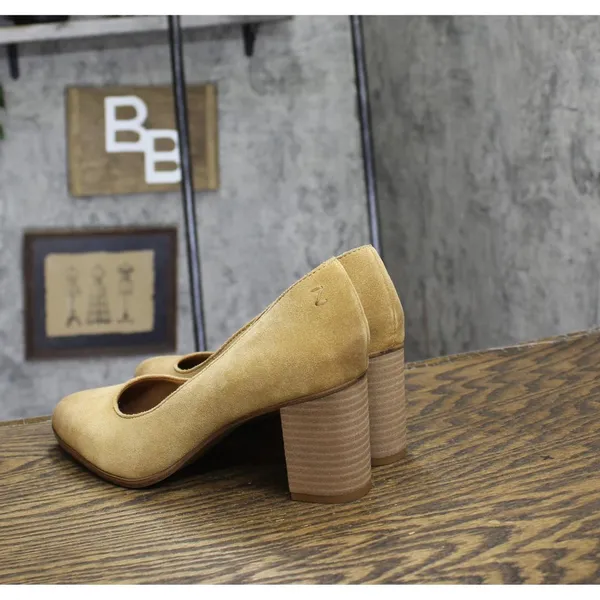 Zodiac Womens Gloria Block-Heel Pumps I3408L1 Brown 8M - Image 2