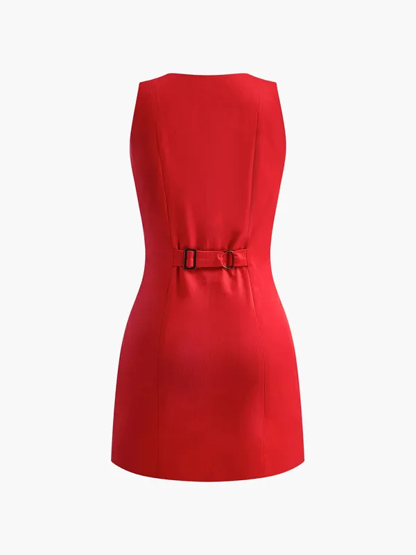 Commence red mini shift dress - Image 3