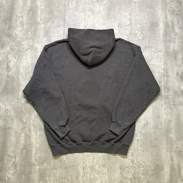 Vintage Lee Heavyweight Ohio State Buckeyes Grey Cotton Hoodie Sweatshirt - Image 4