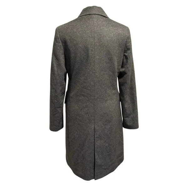 Uniqlo Women’s Size S Wool Cashmere Long Coat Grey Minimalist - Image 2
