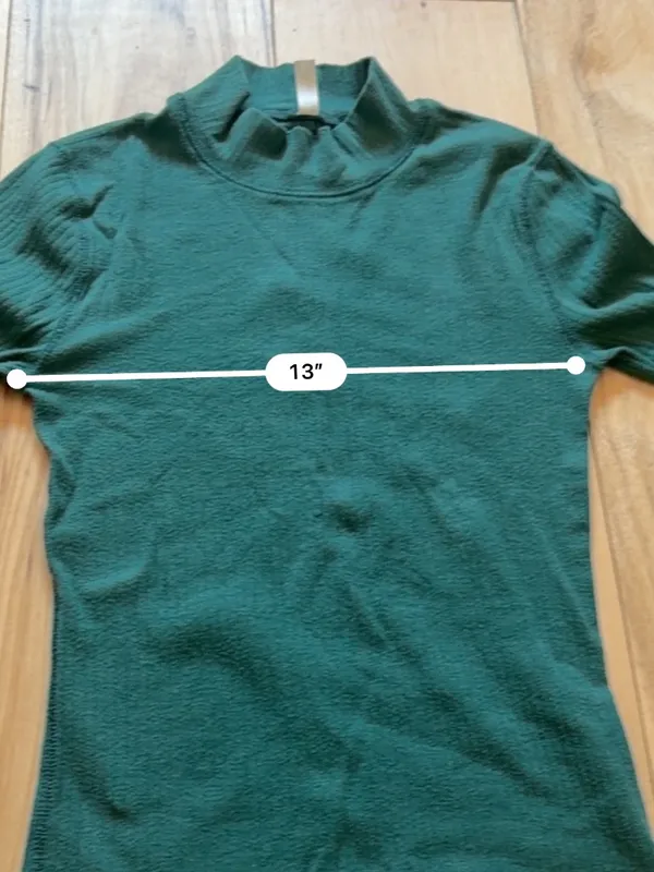 Free People The Rickie Ribbed Mock Neck Top Forest Green SP - Image 6