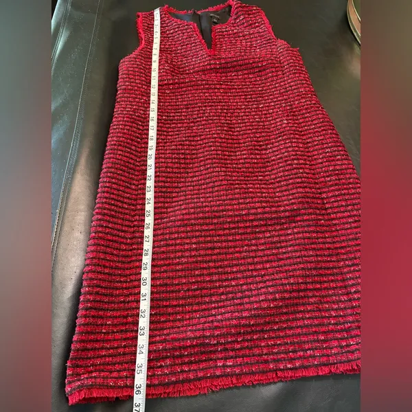 Ann Taylor Textured Red Midi Dress - Image 14
