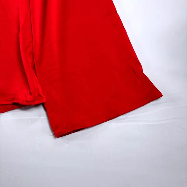 A New Day Womens Red Satin Tie-Up Front Long Sleeve Blouse Top Red Size M New - Image 11