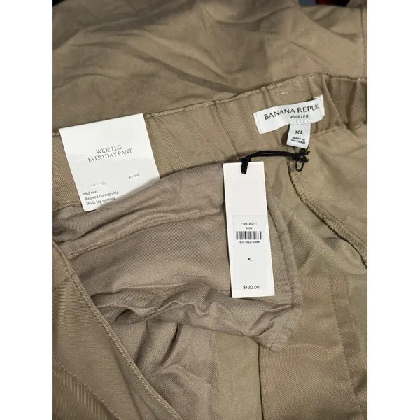 Banana Republic Wide Leg Everyday Pant Office Minimalist Capsule Quiet Luxury XL - Image 5