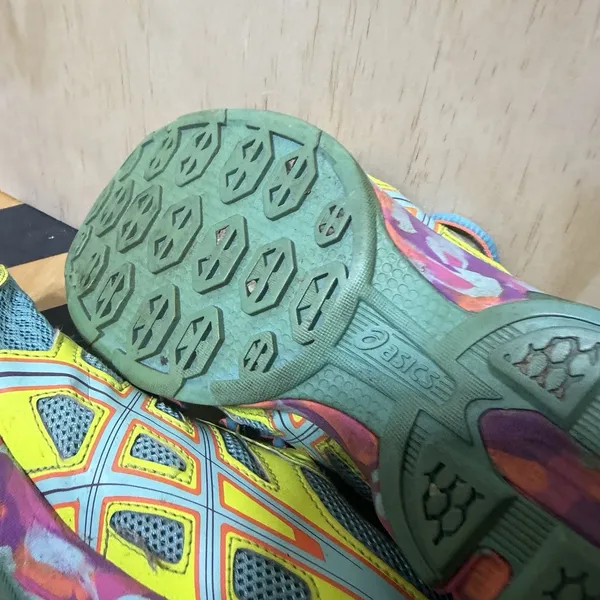 ASICS Gel Frantic 7 Womens 8.5 Running Shoes Neon‎ Multi Color Trainer Lace Up - Image 8