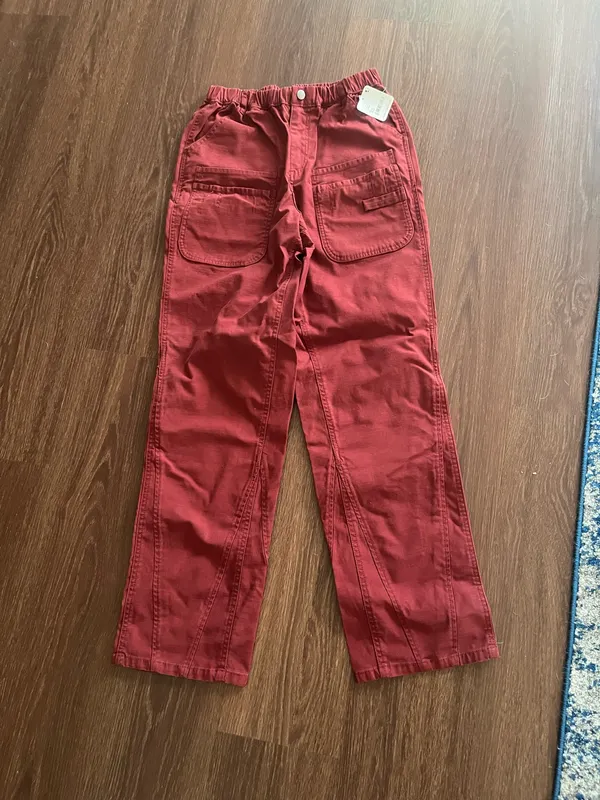 Free People Movement Voyager Burgundy Pants - Image 2