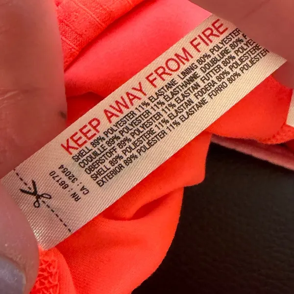 NEW Free People Movement Neon Coral Kiss My Ace Tennis Dress Sporty Romper XS - Image 10
