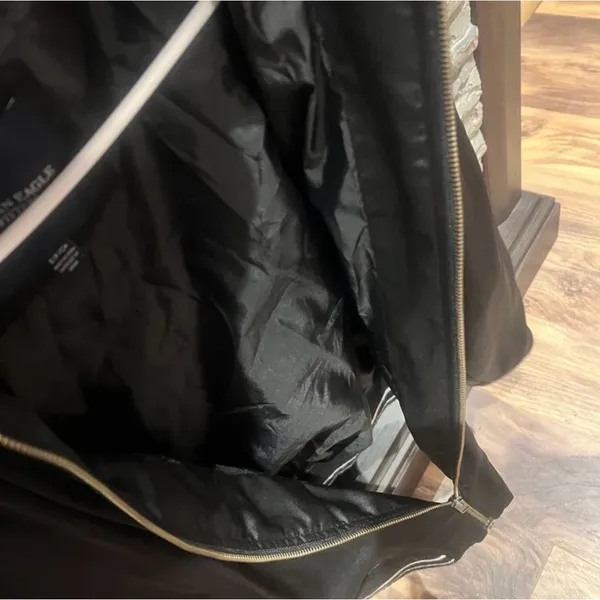 American Eagle Black Bomber‎ Jacket - Image 5