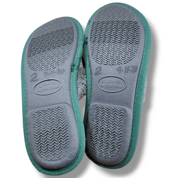 University Of Oregon Ducks Slippers Size XL (11-12) Womens Comfy Embroidery Gray - Image 6