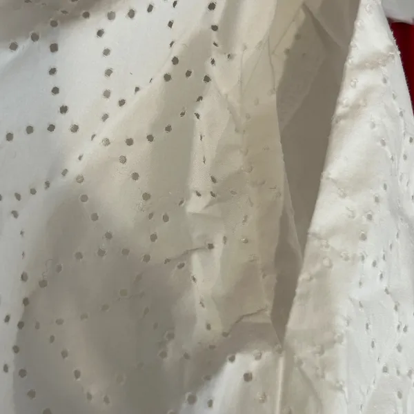 Maison Jules Sydney White Eyelet Fit and Flare Dress XXL Sleeveless - Image 10