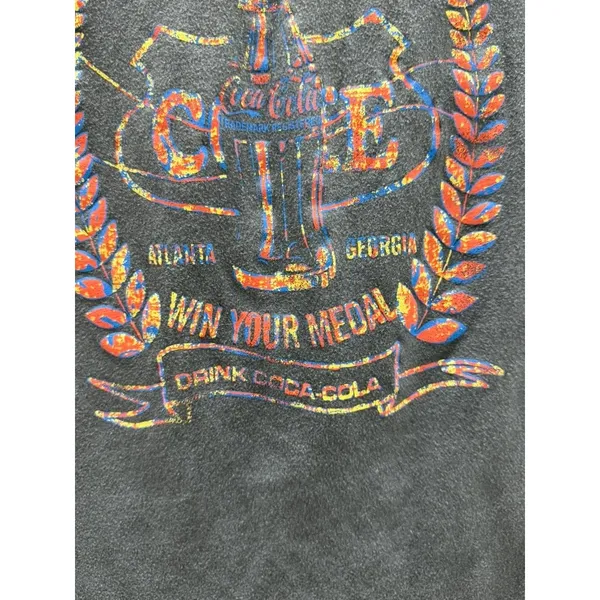 Coca-Cola Win Your Medal‎ Graphic T-Shirt Charcoal Gray Retro Americana XS - Image 5