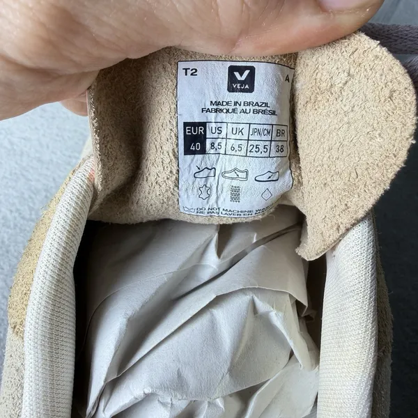 Veja V-10 Multico Peach Suede Sneakers Women's EUR 40 US size 8.5 - Image 10