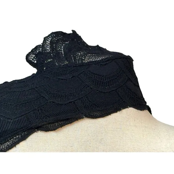 Nightcap Victorian Dress Women XS Black V‎ Neck Short Sleeve Lace Whimsigoth - Image 7