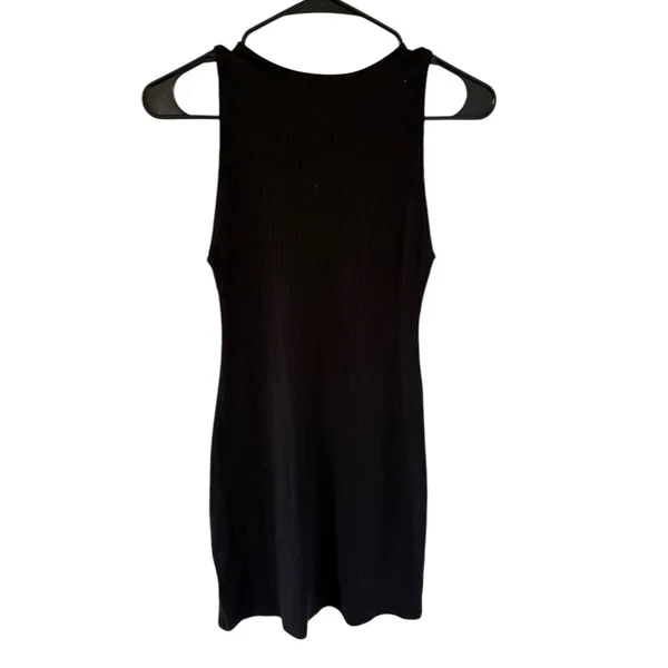 Reformation Roe Black Mini Dress - Image 4