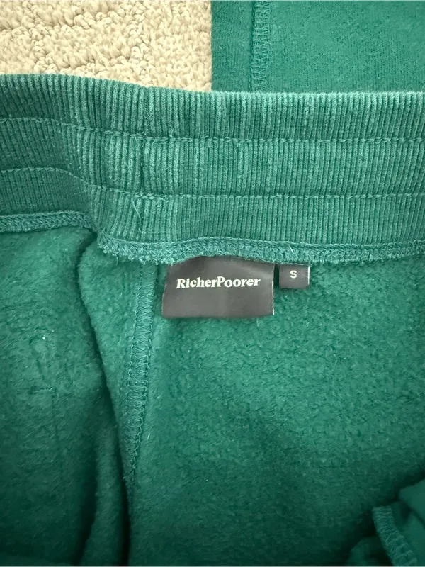 Richer Poorer Dark Green Drawstring Jogger Sweatpants Small - Image 9