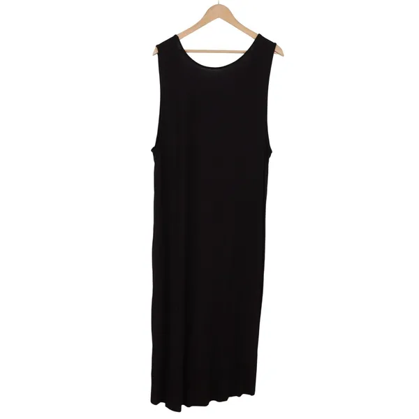 Attention Plus Dress Women 2X Maxi Black High-Low Sleeveless Stretch Excellent - Image 5
