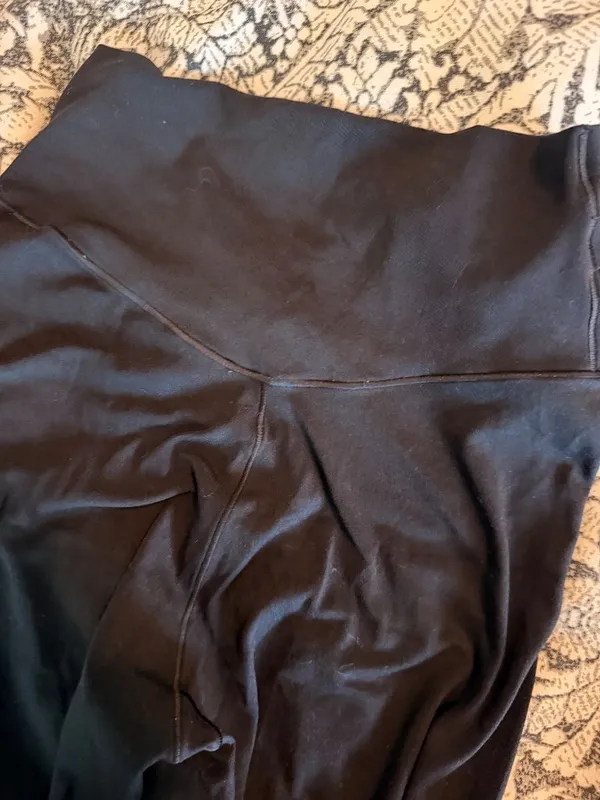 Offline By Aerie Black High-Waisted Foldover Yoga Pants Womens S Stretch Flare - Image 10
