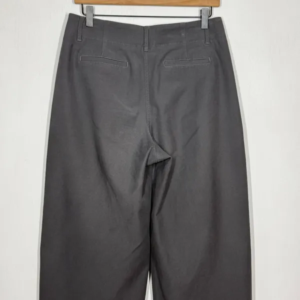 Wilfred Free Wide Leg Trouser Pants Size 6 Dark‎ Gray High Waist Academia Career - Image 5