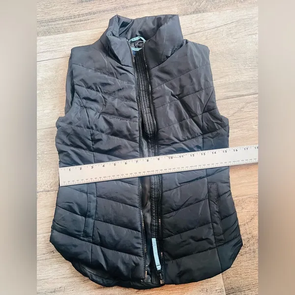 Aeropostale Women's Down Zip-Up Vest Black Size Extra Small XS NWT #160 - Image 4