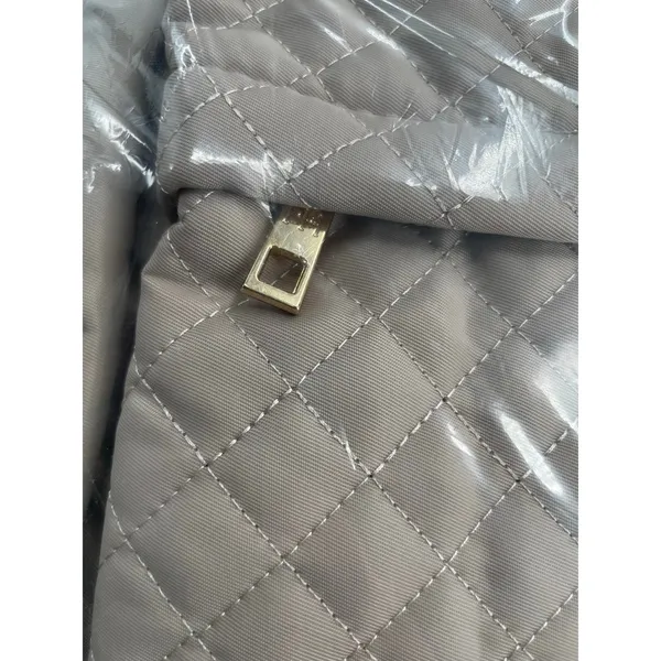 Paris Hilton Quilted Laptop Backpack Bag Gold Hardware School Work Pack NEW - Image 6
