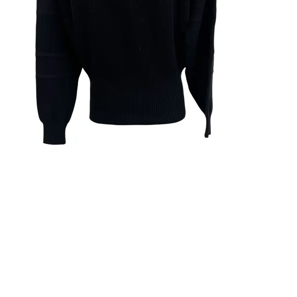 Bogner Vintage 90s Ski Mock‎ Neck Wool Blend Logo Sweater Black Size Small - Image 10