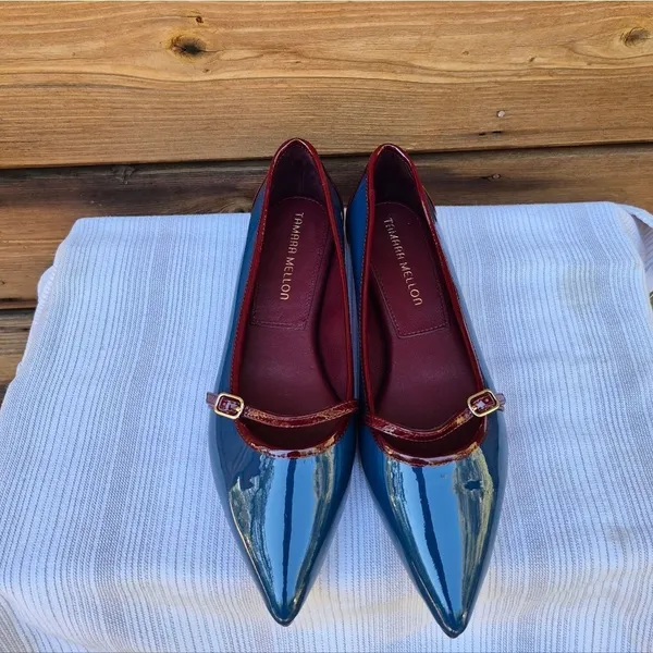 NWOB Tamara Mellon Flats Red Size 6 - Image 3