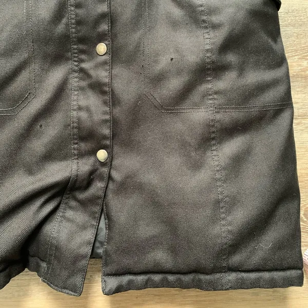 Spiewak Black Long Hooded Winter Coat M - Image 2