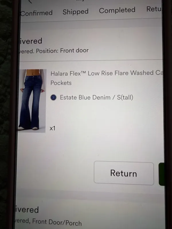 Halara flex low rise flare wash casual jeans - Image 6