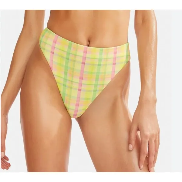 Dippin Daisy's Women's Pretty Plaid Underwire Tie‎ Strap Bikini Set Size Small - Image 2