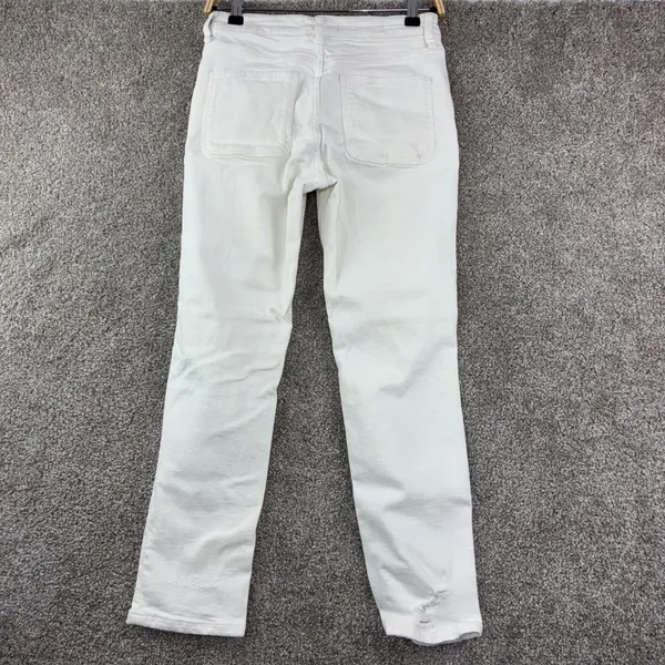 Pilcro & the Letterpress Anthropologie Jeans Womens 27‎ Cream High Rise Slim - Image 3