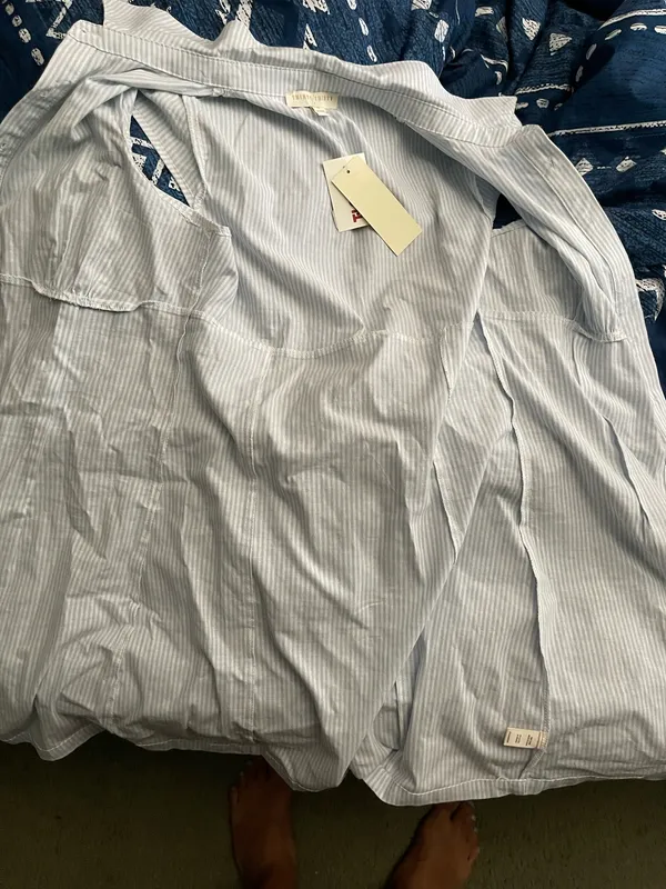Thirty/Thirty Button Up Dress Gray Size L - Image 3