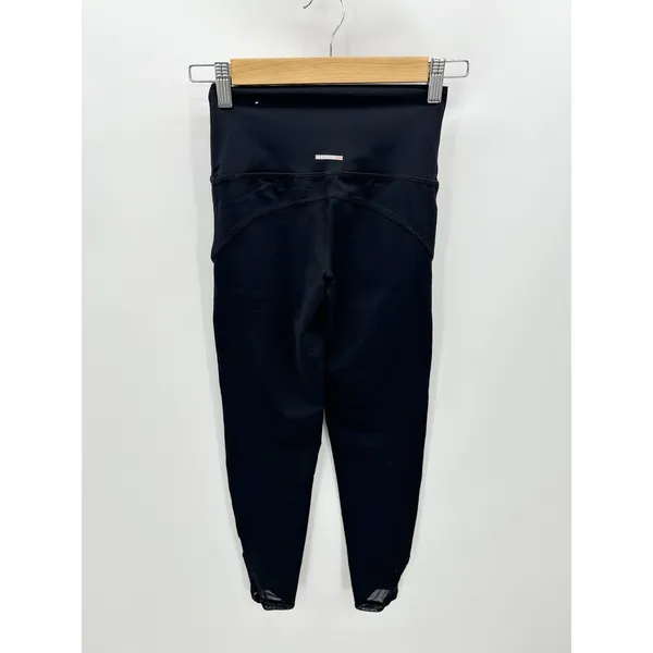 Aerie Black Chill Play Move Moto Pull On Stretch Leggings Women's Size‎ X-Small - Image 2