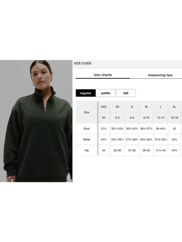 New Athleta M Forever Fleece 1/4 Zip Sweatshirt Elm Green Medium - Image 7
