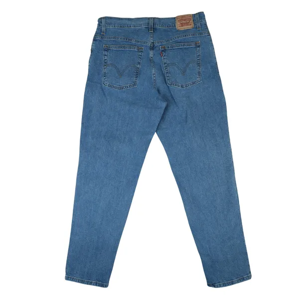Vtg Y2K Levis 550 Jeans Relaxed Tapered Jeans Women 14M Stretch High Rise Mom - Image 2