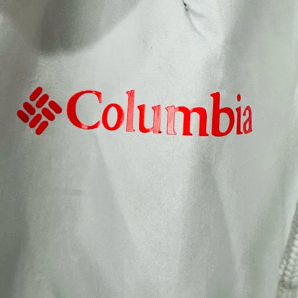 Columbia Light Gray Jacket with Red Logo - Image 5