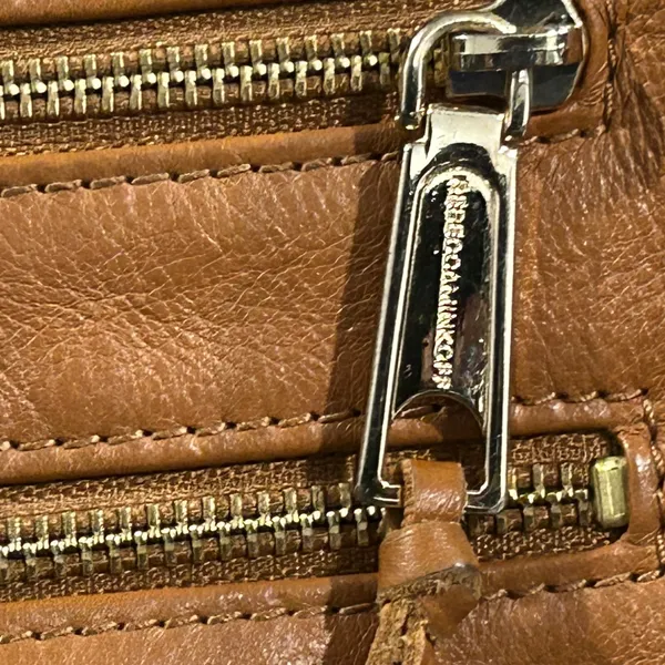 Rebecca Minkoff Tan Leather Crossbody Bag - Image 2
