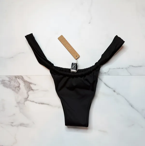 NWT Skims Signature Swim Ruched Thong Bikini Bottom - Image 2