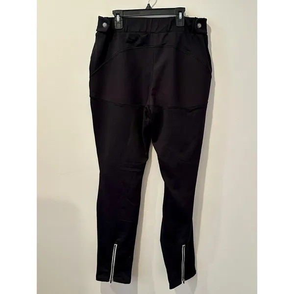 Title Nine Black Pants Ankle Zippers Pockets Size L Large EUC! - Image 4