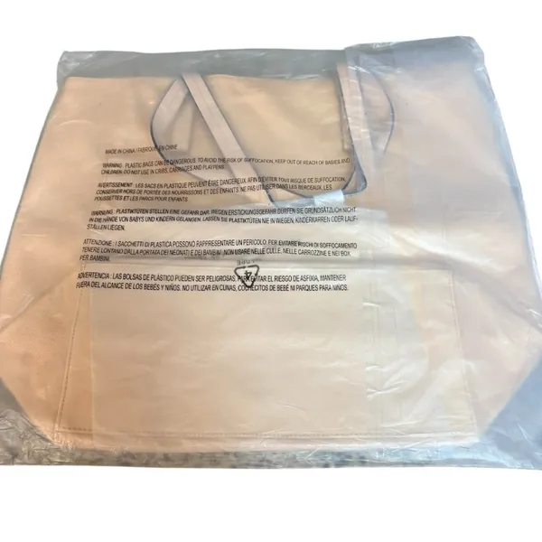 Calvin Klein Fragrance Light Pink Double Handle Beach Travel Tote Bag NIB - Image 8