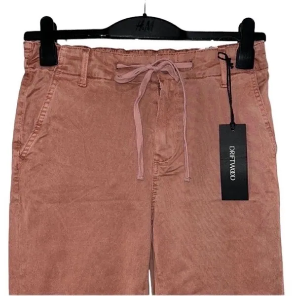 Driftwood Mauve Embroidered Stitch Cuffed Leg Pants(Size Small) - Image 11