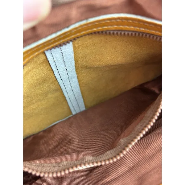 *Vintage BJ Leather Shoulder Bag Brown Leather Top Handle Boho Festival Coastal - Image 10