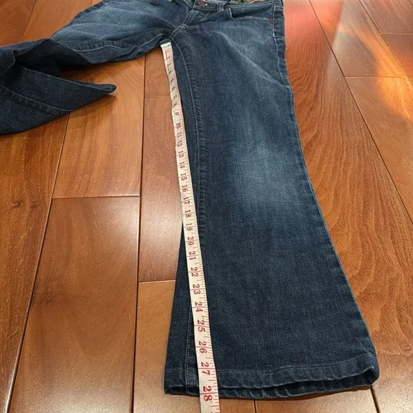 Citizens Of Humanity 'Paloma 088 Stretch Low Waist Blue Flare‎ Wide Leg Jeans 27 - Image 12
