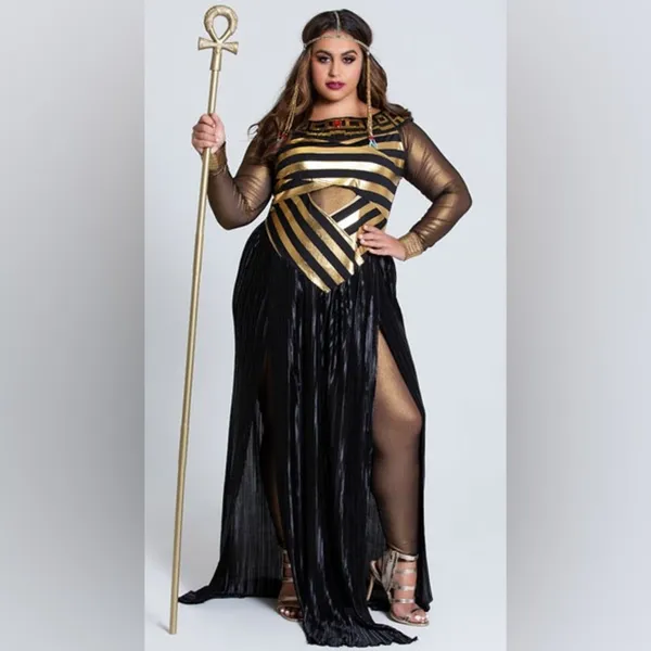 NEW Leg Avenue Nile Queen Cleopatra Isis Goddess Costume Size 3X/4X - Image 2