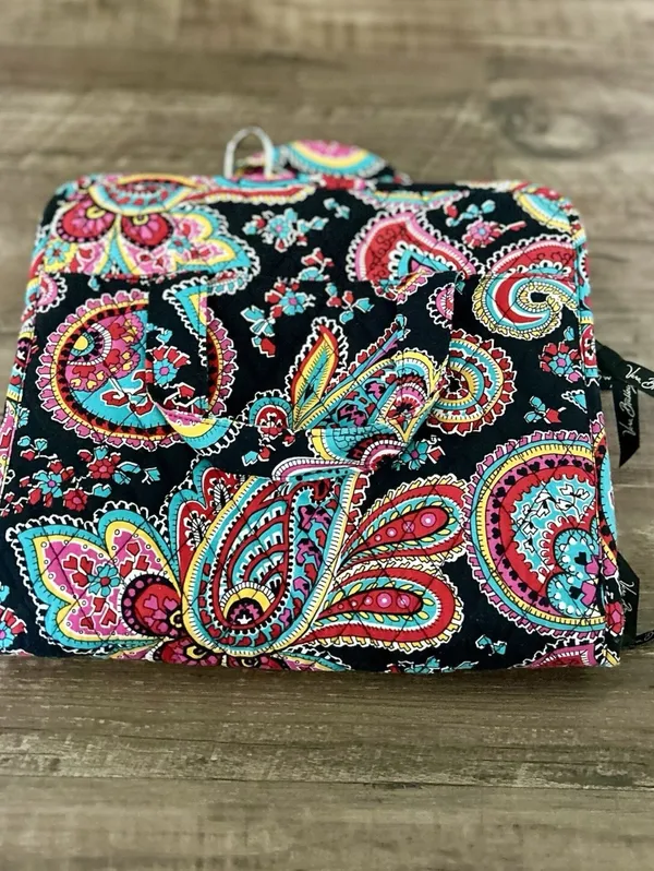 Vera Bradley Petal Paisley Hanging Travel Organizer Cosmetic Makeup Toiletry Bag - Image 7