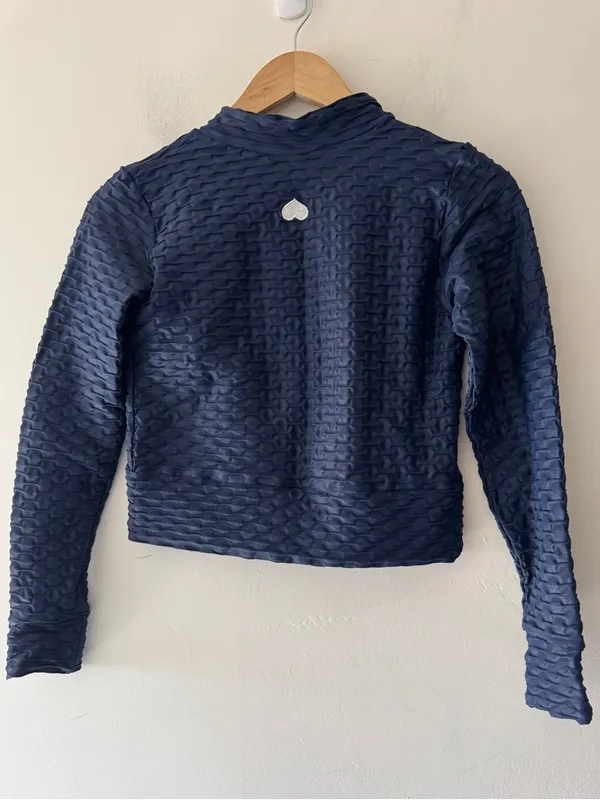 Booty By Brabants Chrome Track Zip Up Jacket Navy‎ Blue - Image 3