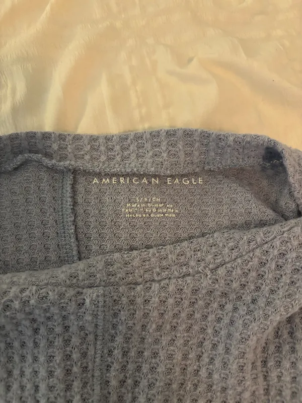 Purple waffle knit American eagle sweater  - Image 3