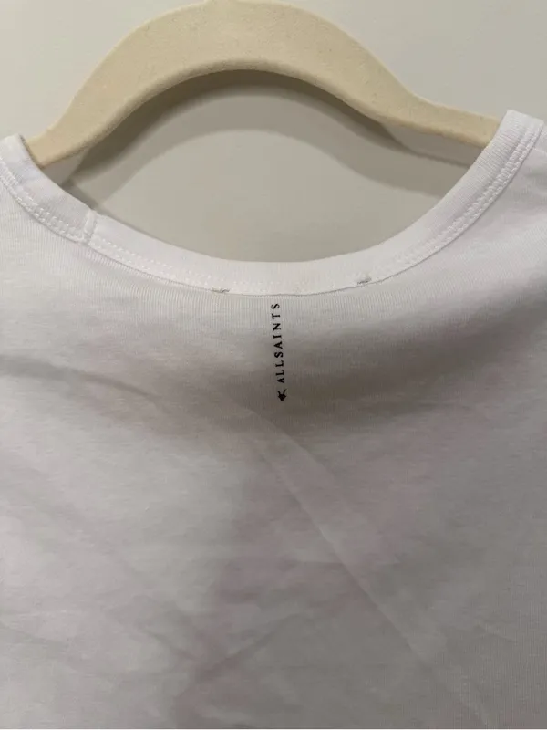 All Saints Stevie‎ Slim Fit Short Sleeve T-Shirt Size 8 - Image 9