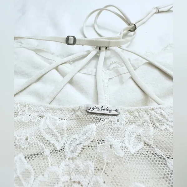 Gilly Hicks by Hollister Strappy Back Longline Bralette - White - S - Image 4