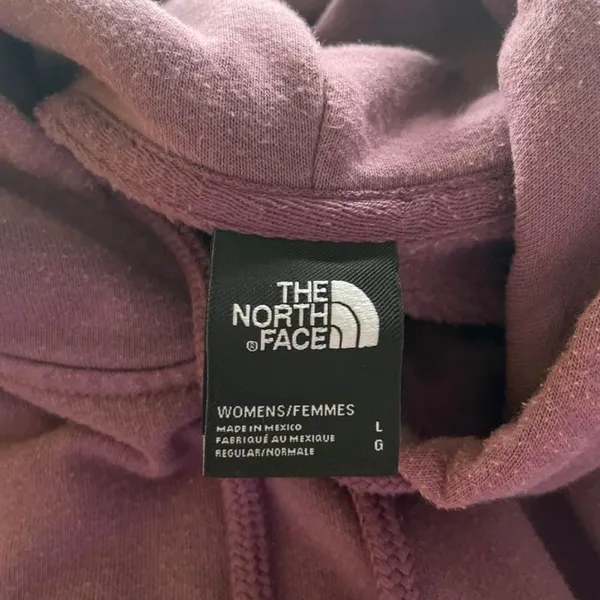 The North Face Women's Purple Long Sleeve Hoodie Sweatshirt Size L - Image 3